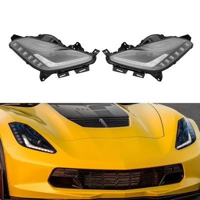 For 2014-2019 Chevrolet Corvette Xenon/HID Headlight Headlamps Left+Right (Pair) Foto 1 de 4