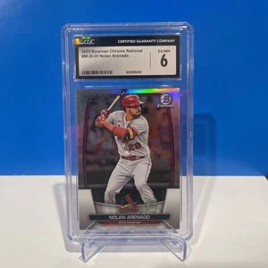 2023 Bowman Chrome NSCC - Nolan Arenado - Refractor #MLB-20 CGC 6- Cardinals - Picture 1 of 4