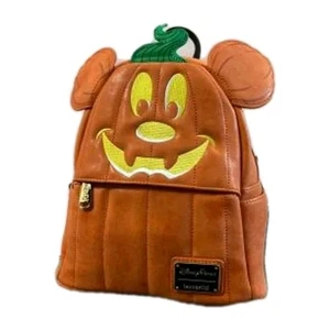 2019 Disney Parks Loungefly Halloween Kürbis Mickey Mouse Mini Rucksack - Bild 1 von 7