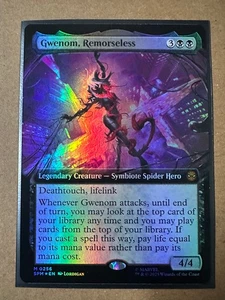 Gwenom, Remorseless FOIL EXTENDED MYTHIC Marvel's Spider-Man SPM MTG Magic NEU - Bild 1 von 1