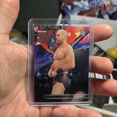 2021 Topps Finest WWE - Black Refractor #48 Cesaro /10 - Image 1 of 2