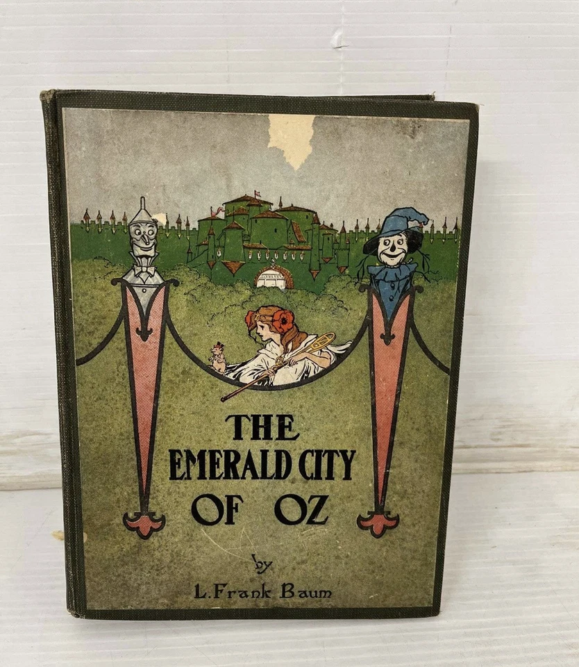 Emerald City of Oz 1910 by L Frank Baum Reilly & Lee Co Antique Books Dorothy - Image 1 of 4