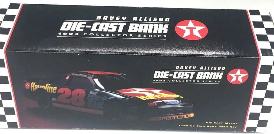 Racing Champions 00357-RC Davey Allison #28 Die-Cast Bank Havoline Texaco 1993 - Image 1 of 1