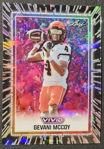 Hoja Vivid Gevani McCoy 2025 cristal negro 1/1 - #72 - Imagen 1 de 2