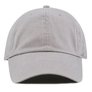 Cotton Hat - Kids Washed Cotton and Denim Low Profile Plain Baseball Cap - Picture 1 of 114