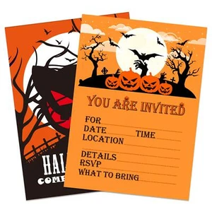 Halloween Invitation Cards5"x 7" Halloween Party Invitations with Envelops fo... - Picture 1 of 6