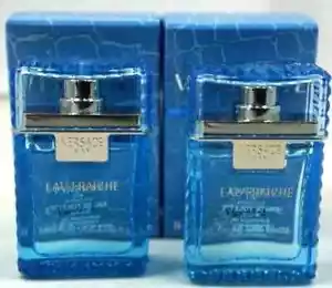 (2) Versace Men Perfume Eau Fraiche Man Cologne Mini Perfume EDT 0.17 oz each - Picture 1 of 3
