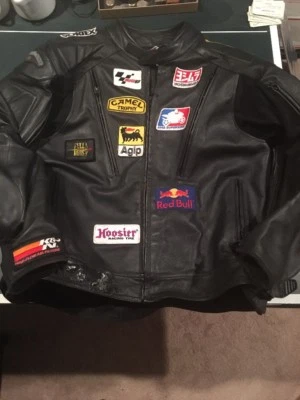 Field Sheer Mens Winter Mortorcycle Jacket With Patches Size 56 AA61 - Image 1 of 4