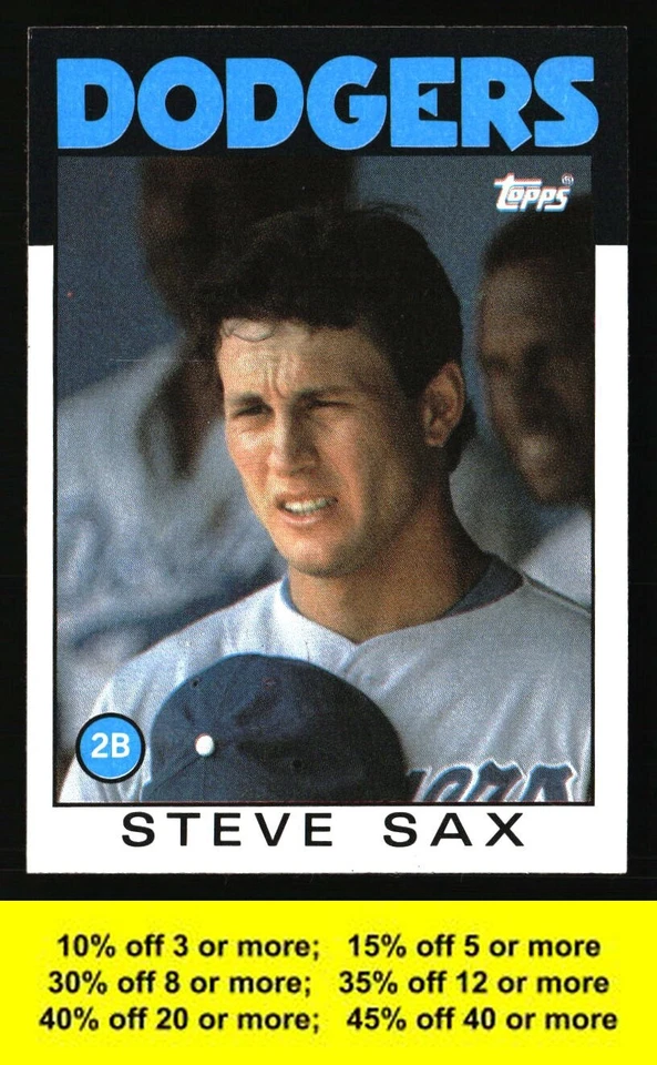 Tarjetas de béisbol de los Dodgers de Los Ángeles elige cantidad de jugador descuento parte 3 Foto 1 de 1