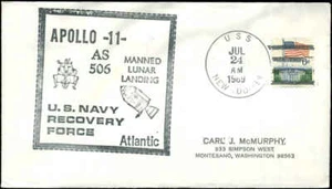 7/24/69 USS New DD-818 Apollo 11 AS506 Pacific US Navy Atlantic Recovery Fleet - Picture 1 of 2