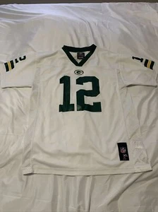 NFL Green Bay Packers Aaron Rodgers #12 Home White Jersey Youth XL 18/20 - Picture 1 of 19