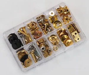 Kit de reparación de reloj piezas, ojales tornillos fijación tuercas lavadora bisagras relojeros - Imagen 1 de 5
