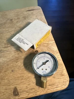 American Granby Water Well Pump Liquid Filled Pressure Gauge 0 to 100 PSI... - Image 1 of 4