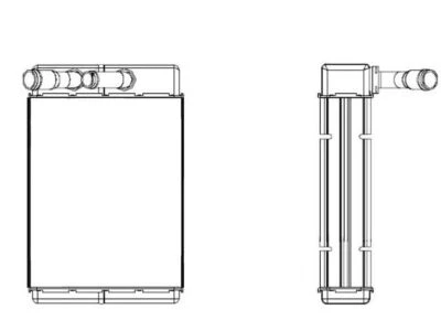 For 1978-1987 GMC Caballero Heater Core Front TYC 38863NRXT 1979 1980 1981 1982 - Image 1 of 2