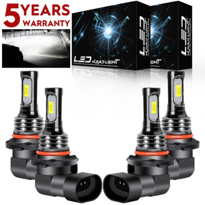 For Honda Civic 1988 1989-1991 LED Headlight Hi-Lo Beam Bulbs 6000K Bright White - Image 1 of 4