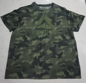 Reebok Training Camo Tech GYM T-Shirt XL Green Camouflage NWOT Activewear - Picture 1 of 8