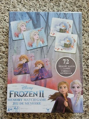 Frozen II Memory Match Game 72 Cards age 3+ by SpinMaster Cardinal - Image 1 of 2