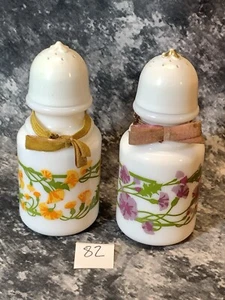 Vintage Avon Scent Perfume Bath Oil Glass Bottle Pourers Honeysuckle Lilac As Is - Picture 1 of 4