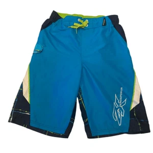 ZeroXposur Blue and Green Swim Trunks Boys Size XL 18-20 - Picture 1 of 16