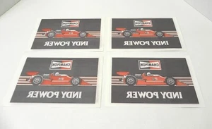VINTAGE CHAMPION "INDY POWER" IORN-ON HEAT-TRANSFER T-SHIRT LOGO LOT OF 5 NOS - Picture 1 of 4