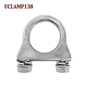 2 PACK 1 3/8" Exhaust Muffler U-Bolt Saddle Clamp for 1.375" Pipe - Picture 1 of 2