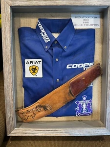 RODEO WORLD CHAMPION BULLRIDER 2010 RENATO NUNES SIGNED CHAMPION SHIRT - Picture 1 of 9