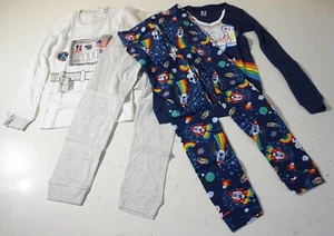 PJ PLACE UNISEX TODDLER ASTRONAUT SNUG FIT PAJAMAS 2 PACK SIZE 5T MULTICOLOR NWT - Picture 1 of 9