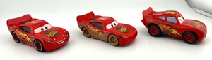 Disney Pixar Cars Lightning McQueen - Lot of 3 - Diecast, Dirt Track, Pull-Back - Picture 1 of 9