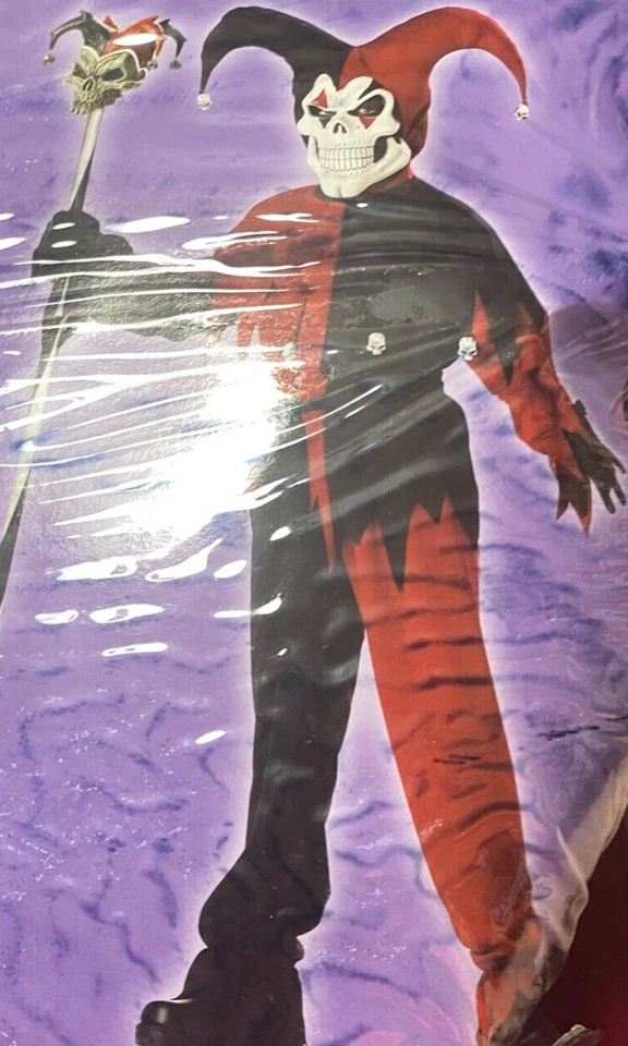 TOTALLY GHOUL Bufón Malvado Halloween Disfraz Niños Mediano Rojo Negro Foto 1 de 4