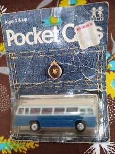 TOMICA POCKET CARS, RARE 1ST 1974 BLISTERPACK #24-41 MITSUBISHI BUS Tomy - Picture 1 of 3