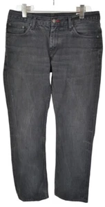 Tommy Hilfiger Mercer Ajuste Vaqueros Hombre W36/L32 Schnurrhaare Zip Fly Negro - Imagen 1 de 8