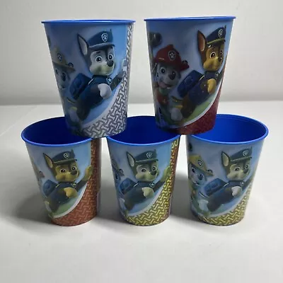 Juego de 5 tazas de fiesta reacondicionables de plástico Paw Designware Patrol de 16 oz hechas en EE. UU. Foto 1 de 4