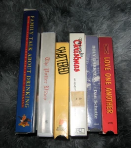 6 Rare Christian Christianity VHS Tapes Pottery Alcoholism Anheuser-Busch Jesus - Foto 1 di 2