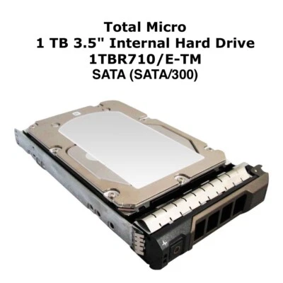 New Total Micro 1 TB 3.5" Internal Hard Drive 1TBR710/E-TM SATA (SATA/300) - Image 1 of 4