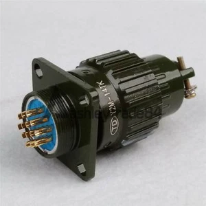 Conector macho hembra 1 pieza militar 20 mm 14 pines torcido - Imagen 1 de 4