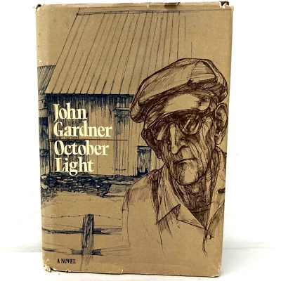 John Gardner October Light First Edition 4th Printing Comic Serious Emotion Love - Image 1 of 4