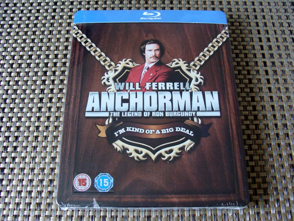 Anchorman 2 Disc Blu Ray Steelbook The Legend of Ron Burgundy
