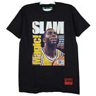 SLAM LA Lakers Magic Johnson Mitchell & Ness NBA Shirt M Medium Black NWT