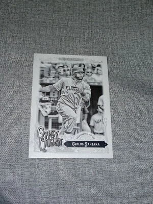 2017 Topps Gypsy Queen Black & White #293 Carlos Santana #D / 50 - Image 1 of 2