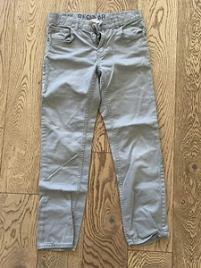 H&M Boys Jeans 9-10 Grey Regular Adjustable Waist 9-10Y - Picture 1 of 6