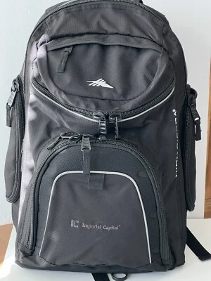 High Sierra Backpack With Imperial Capital Logo. 20” By 12” By 9”. Pre Owned. - Image 1 of 4