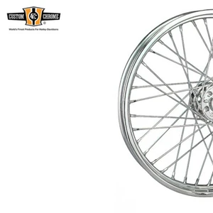 Radios de acero inoxidable de 16" aptos para llantas centrales traseras de 16" Harley Sportster - Imagen 1 de 1