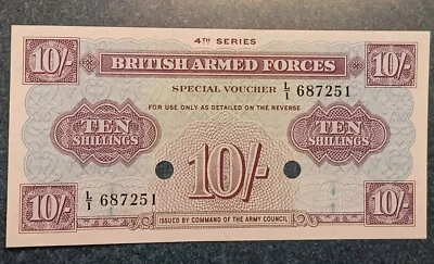 Great Britain 10 Shillings, ND 1962 P-M35b British Armed Forces 4th Series Unc - Image 1 of 2