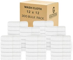 Wash Cloth Towels Sets 100% Cotton 12x12 Pack of 12,24,48,300  Soft Face & Body - Picture 1 of 57