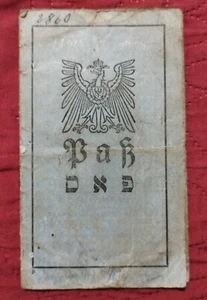 German and Yiddish Document- Lithuania under German occupation, WW1 1910s Jewish - Picture 1 of 14