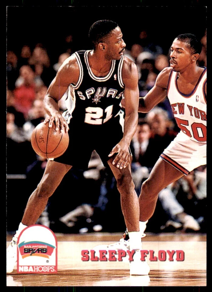 1993-94 NBA Hoops Sleepy Floyd Basketball Cards #404 - Image 1 of 2