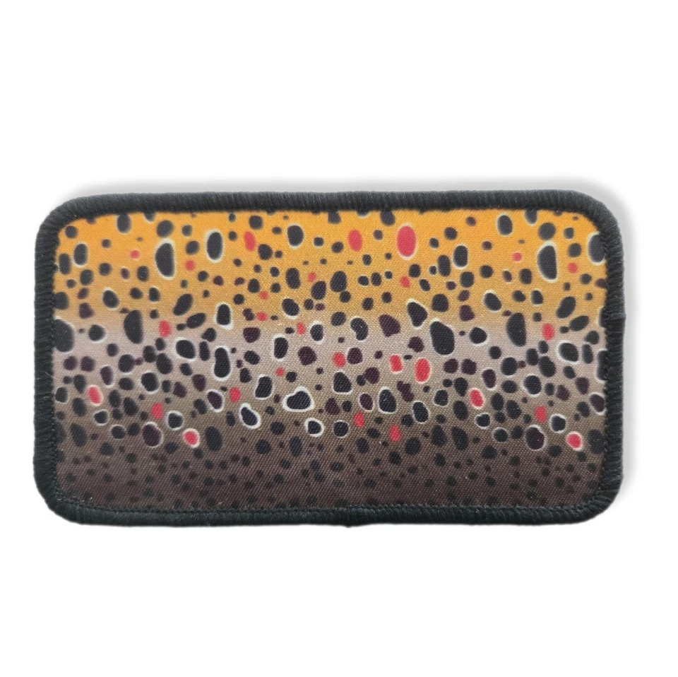 Brown Trout Skin Fly Fishing Fish Patch  - Image 1 of 1