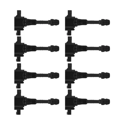 Pacote de bobina de ignição 8 peças para 2007-15 INFINITI QX56 Nissan NV3500 22448ZE00A DOHC - Imagem 1 de 4