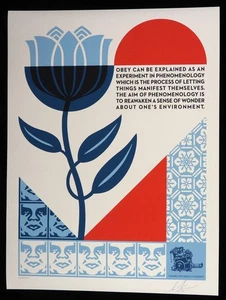 SHEPARD FAIREY Phenomenology In Bloom 2025 ed/500 Siebdruck SIGNIERT Obey - Bild 1 von 9