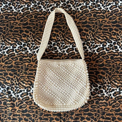 Bolso de Hombro Hippie Vintage Mod Años 60 70 Mr Ernest Grueso Cuentas Burbujas Foto 1 de 4